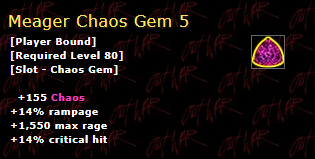 Meager Chaos Gem 5